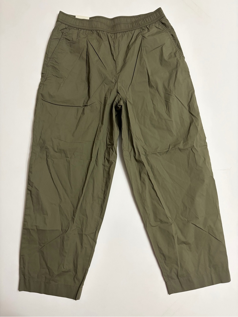 Banana Republic Olive Green Casual Barrel High Rise SZ M Tall trendy boho style